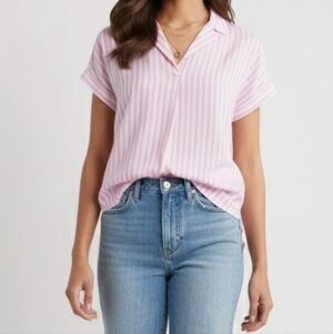 beachlunchlounge Striped Dolman Sleeve Top - Coastal Preppy - Small Like New✨️